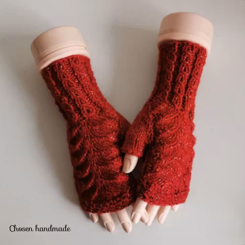 Lykka Torgvantar, Röd/Silverglitter