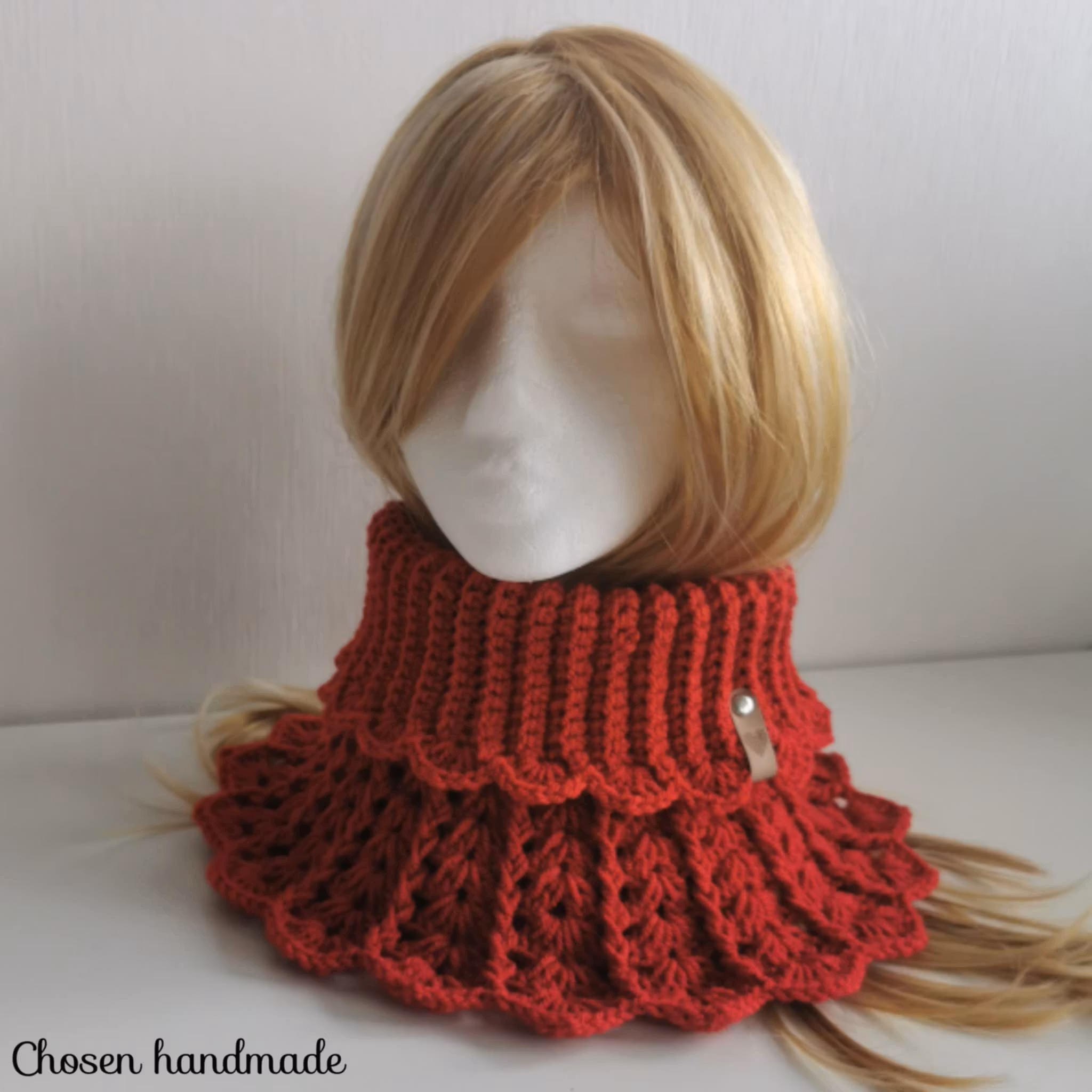 Matchande set, Valentine Halskrage & Love Mössa Röd