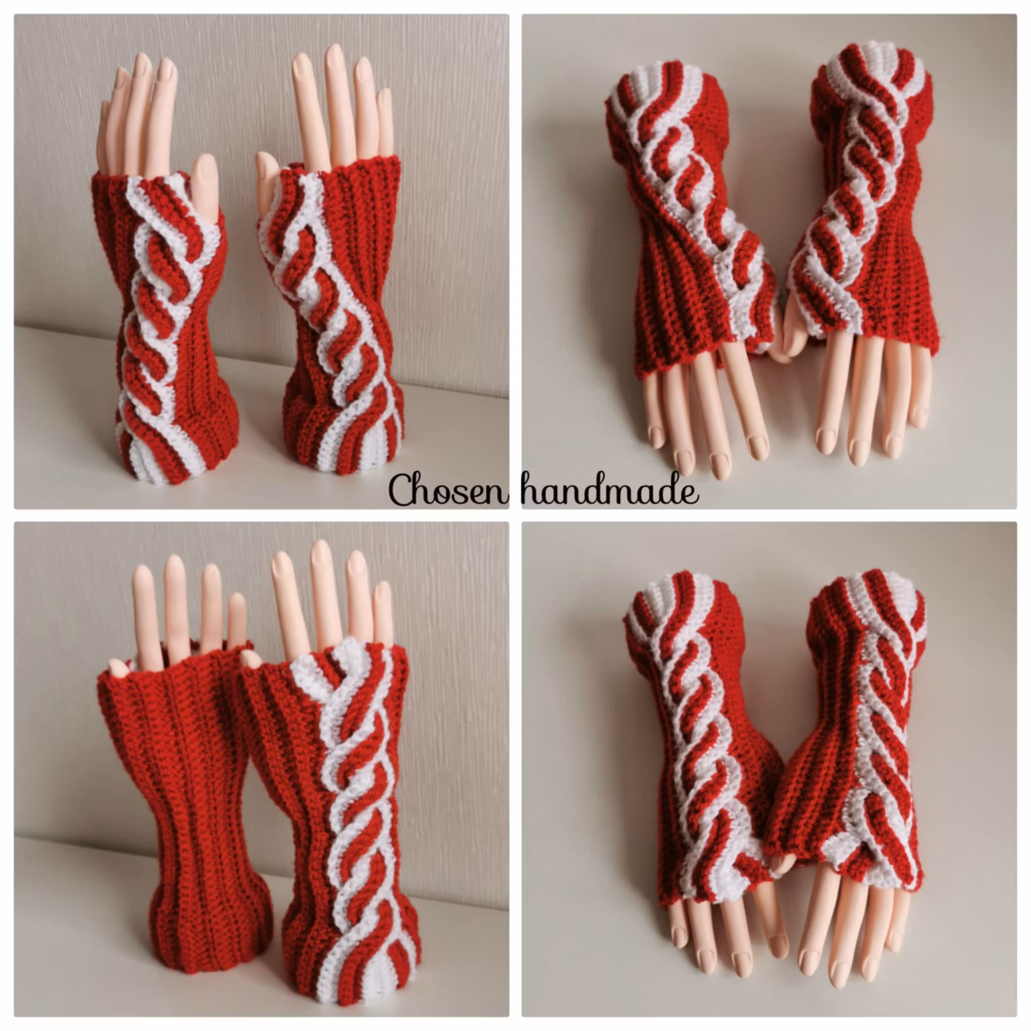 Polka Torgvantar, Röd/vit