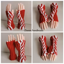 Polka Torgvantar, Röd/vit