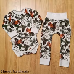 Set Baby, Ekorrar vitt + vitt