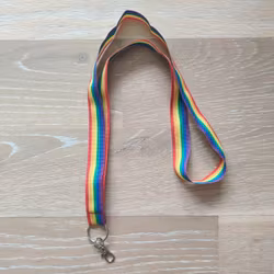 Nyckelband pride regnbågsfärgat