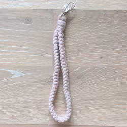 Makraményckelband Pastel pink
