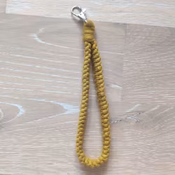 Makraményckelband Spicy yellow