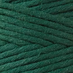 Makraményckelring fläta Pine green