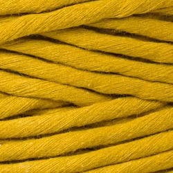 Makraményckelring fläta Spicy yellow