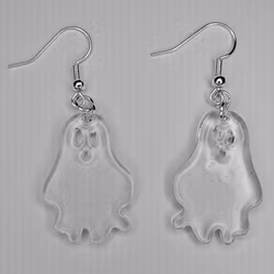 Halloween-örhängen med transparent spöken