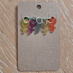 Stickmarkörer småberlocker kvinnosymboler 5-pack