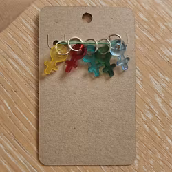 Stickmarkörer småberlocker kvinnosymboler 5-pack