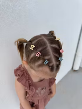 Mini blossom hårklyper