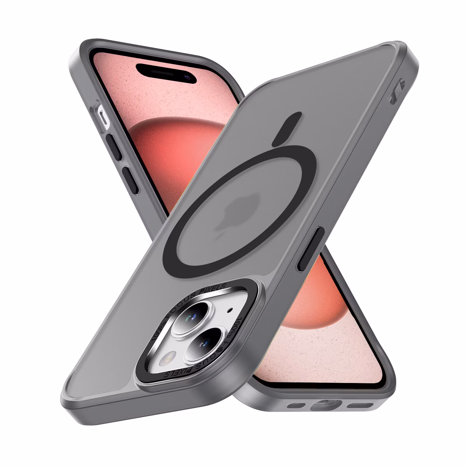 WJ Premium Transparent MagSafe-fodral för alla iPhone 15-modeller - elegant design med ultimat skydd