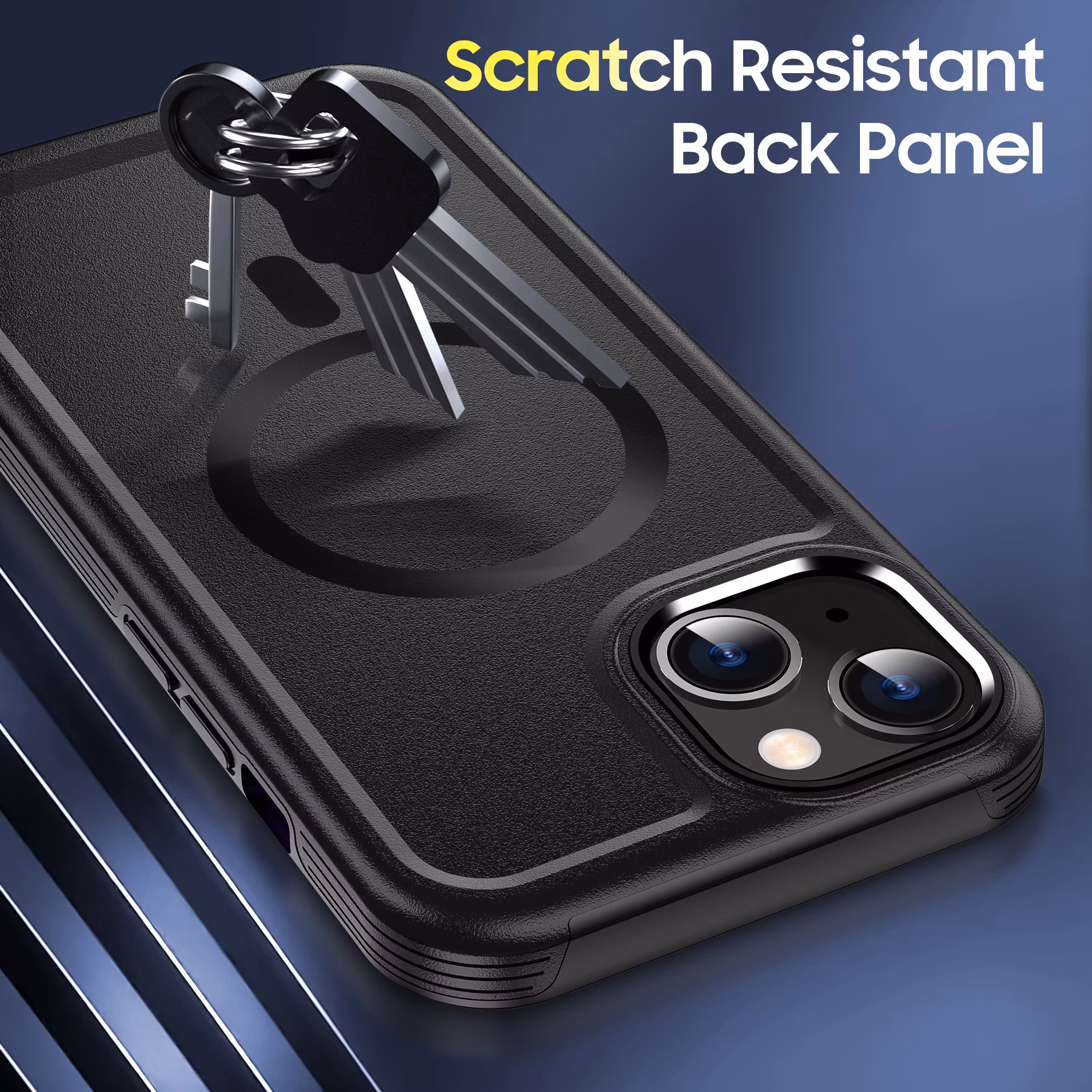 Kirin sheild Magnetiskt iPhone 15 Serie Fodral, Mag-safe skyddsfodral för iPhone 15 Serie, Dubblet skydd med en TPU-ram och en PC-bakpanel