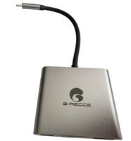 G-Recce 3-i-1 USB-C multiportadapter Sliver