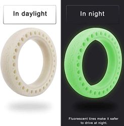 8.5 Inch Grön fluorescerande gummi däck med honeycomb-struktur för XIAOMI Scooter