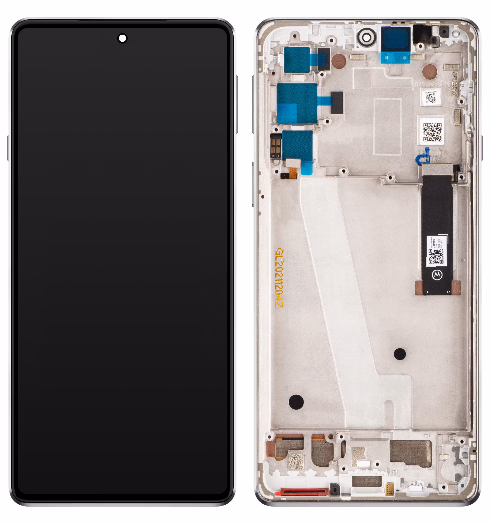 Motorola Edge 20 (XT2143) frosted white display 5D68C19194-service pack original