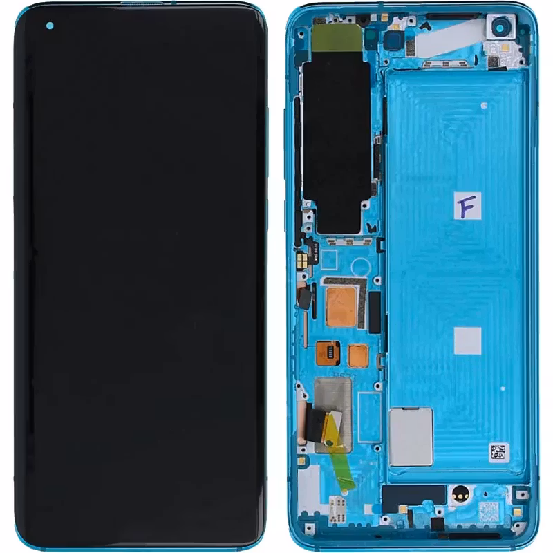 MI 10 After Sale Front Cover Display Module-J2-Green ORIGINAL-7 version