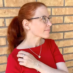 Halsband med hjärta