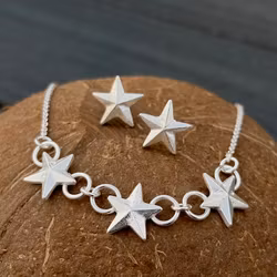 "Asteria" Halsband och örhängen