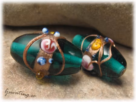 Wedding Cake ljus Aqua grön oval ca 21x16 mm