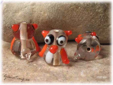 Clear handgjord pärla Pingping