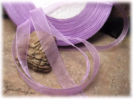 Organzaband lila ca 10 mm brett