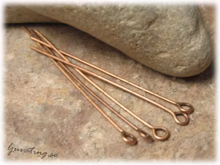 50-Pack kopparfärgade mjuka öglepinnar 45 mm