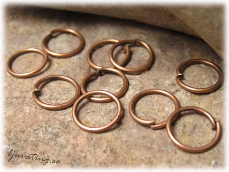 Bindringar kopparfärgade 500-pack ca 7 mm