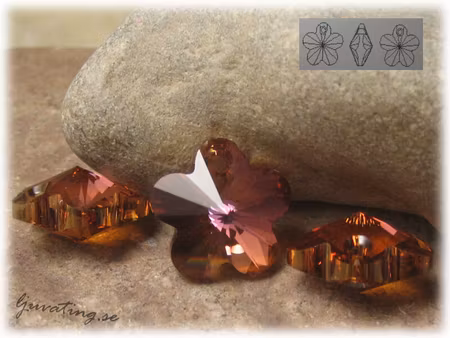 Blomma Crystal Copper Swarovski ca 18 mm