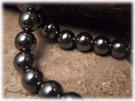 Hematit rund pärla 10-pack ca 8 mm