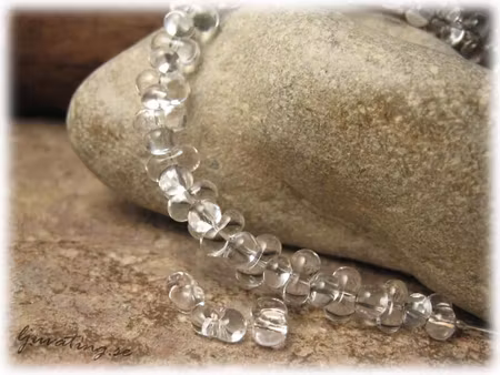 Clear crystal farfalle pärla ca 6x4 mm