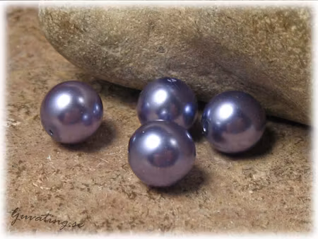 Vaxad lila Jablonex glaspärla ca 10 mm