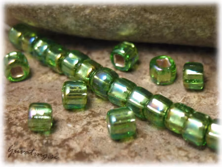 Matsuno äppelgrön silverlined SR rainbow 8/0