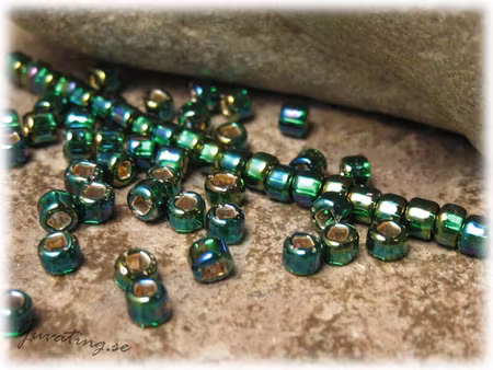 Matsuno mörkgrön silverlined SR rainbow 11/0