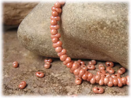 Pink stone farfalle pärla ca 4x2 mm