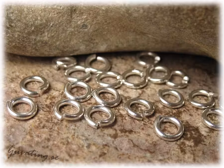 Bindringar robusta silverfärgade 50-pack 5 mm