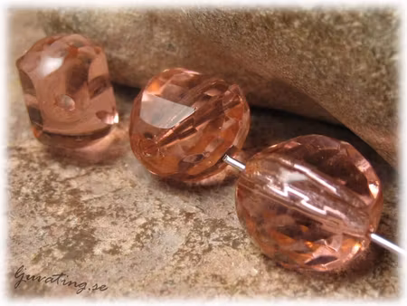 Rosaline facetterad stair ca 14x14x11 mm