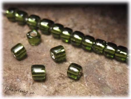 Matsuno mörk grön silverlined 15/0