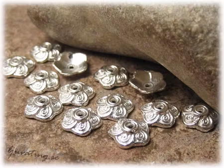 30-pack ljus pärlhatt med krumelur ca 9 mm