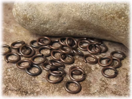 Bindringar mörk kopparfärgade robusta 50-pack 6mm