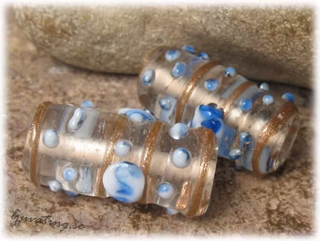 Wedding Cake clear pärla tub ca 22x14 mm