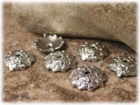 Pärlhatt Storpack blank platina 100-pack ca 11 mm