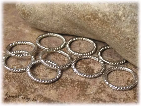 Öppningsbar bindring mönstrad ring 10-pack pf ca 13 mm