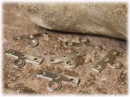 3-delare med ögla i tunn metall 10-Pack ca 14 mm