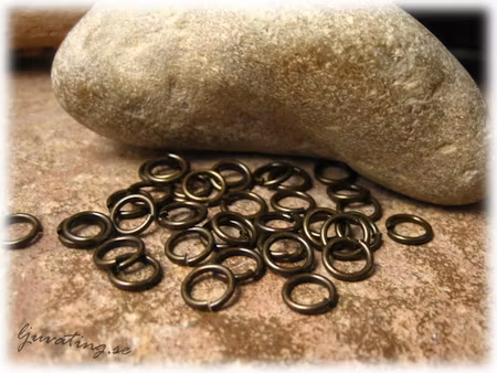 Bindringar robusta mörk antik bronsfärgade 50-pack 7 mm