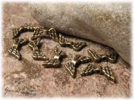 Vinge till ängel antik bronsfärgad ca 14x7 mm