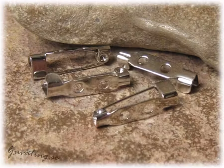 Broschnål med 2 hål ca 20x5x6 mm