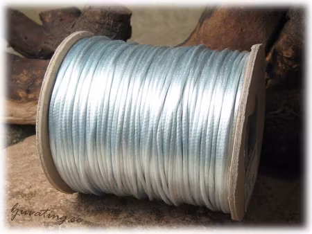 Gallant blå Rattail / Satincord tjocklek ca 2 mm