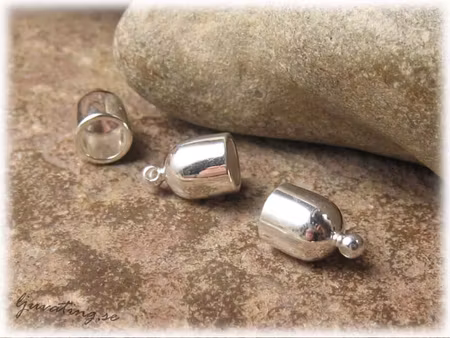 Avslut bullet 1 par sp 12x8 mm med hål ca 6 mm