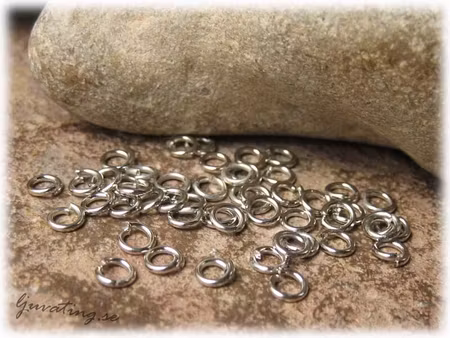 Bindringar robusta platinafärgade 50-pack 4 mm