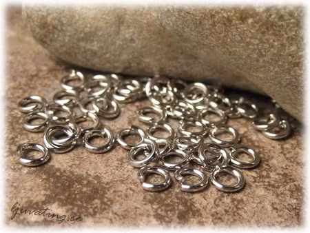 Bindringar robusta platinafärgade 50-pack 5 mm